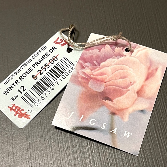 Jigsaw Winter Rose Prairie Dress - size 12 NEW - Picture 8 of 8